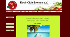 Desktop Screenshot of koch-club-bremen.de